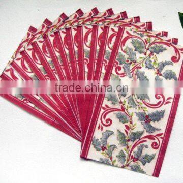 Colorful Flower Custom Printed Cocktail Napkins photo-4