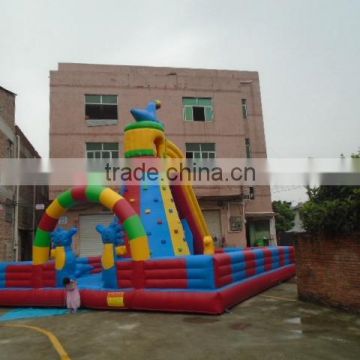 Funny 2012 hot sale inflatable climbing wall