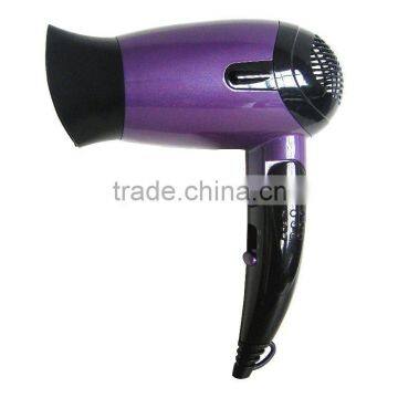 1400W foldable hair dryer with 2 speeds setting