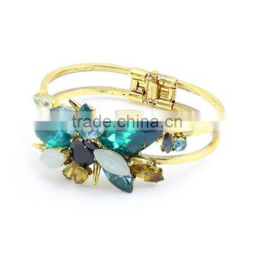 Kingman big colorful rhinestone latest design vogue jewellery bangle