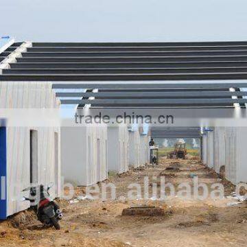 Egg chicken house design with light guage steel frame