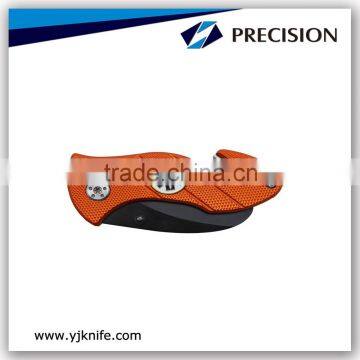 EMT Rescue Pocket Folding Knife With Orange Aluminum Handle photo-2