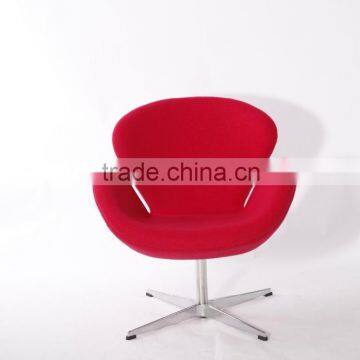 China alibaba manufacturer Arne Jacobsen red wool swan chair replica