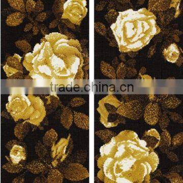 Decorative Lily Flower Glass Tile Mosaic Mural Patterns photo-5