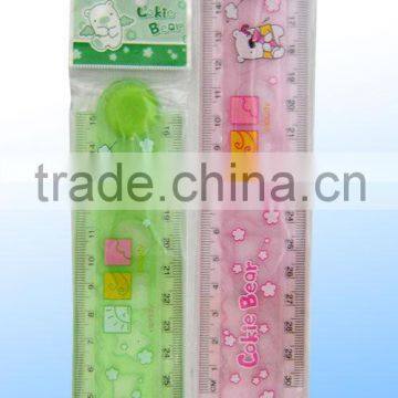 Promotional Custom Fancy 30cm Size Drawing foldable Plastic Ruler