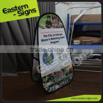 Printed Fabric Pop Up Banner Cheap Convenient Style Pop Out A Frame Banners