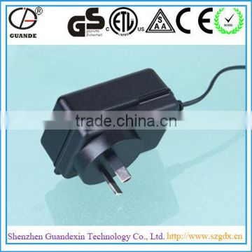 30W RoHS, CCC, TUV, CE, CB, GS, SAA, FCC and ETL Approved 12V Power Adaptor