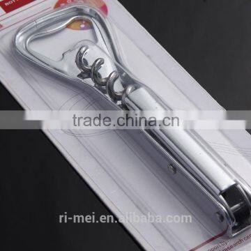 waiters friend stainless steel opener for beer and wine bottle