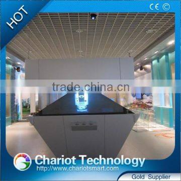 Chariot 3d holographic advertising projection showbox, displayer.