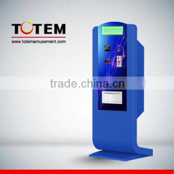 New designstanding up coin exchange machine for sale