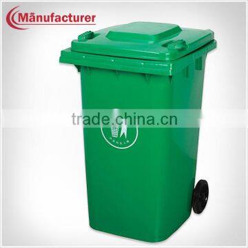 240L Outdoor Custom Large wheeled Plastic Pedal Trash Bin/Garden Waste Bin