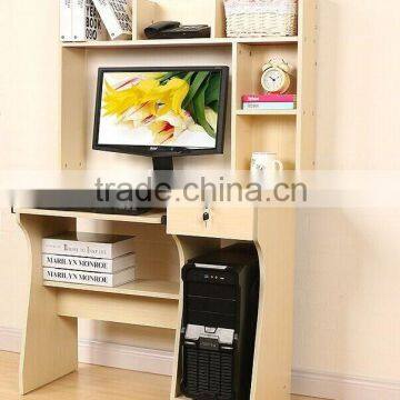 Simple modern living room series study computer desk with bookcase