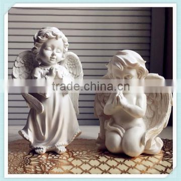 small white little angels resin angel for home decoration