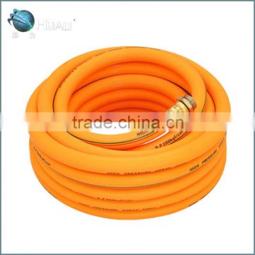 yellow color 3 layers high pressure knitted hose, PVC garden hose,knitted hose