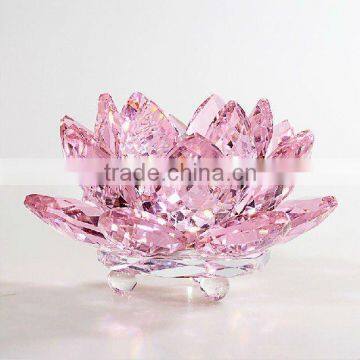 crystal glass artificial lotus--flower(R-0941