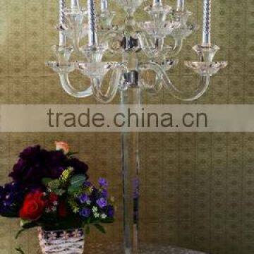 tall crystal Glass Candle Holder for wedding event