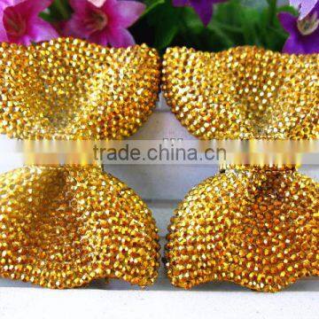 Shining Resin gold bow-Flat back resin craft(Cabochon)