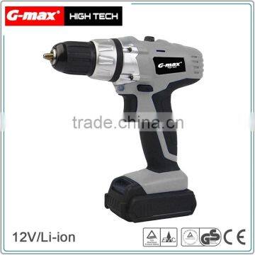 G-max 1.5Ah Lithium Battery Powered Cordless Drill Set With Jacobs Chuck GT31014