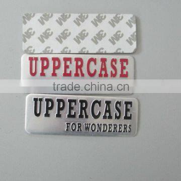 luggage nameplate, Adhesive label, Printed embossed aluminum luggage logo