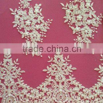 woven technics and embroidered pattern swiss voile lace fabric