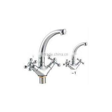 double handle basin faucet