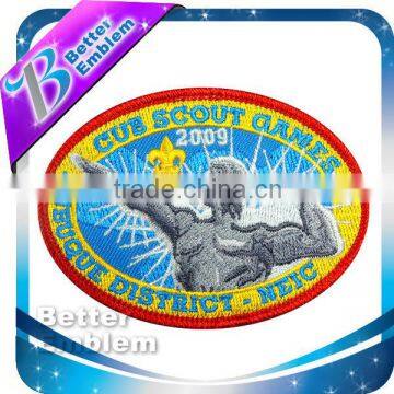 Hook and Loop Embroidered Badge for Saree