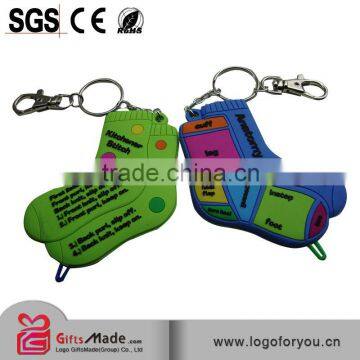 high quality 3d soft pvc sneaker keychains gift