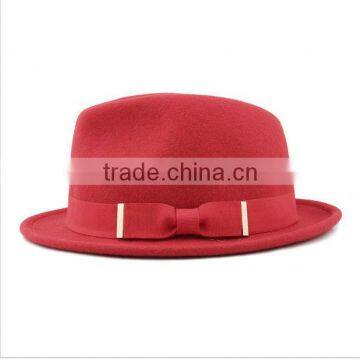 100% wool fashion ladies' fedora hats