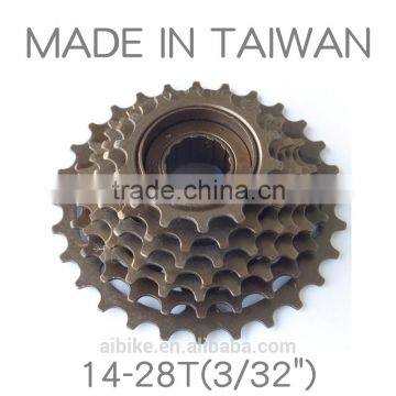 Taiwan made - 7 speed - 14-28T - freewheel