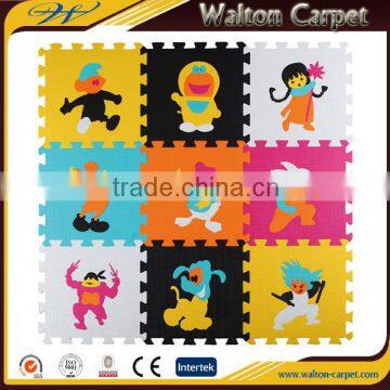 Cartoon eva foam eco-friendly kindergarten baby puzzle play mats