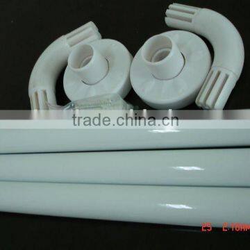 U shaped extension shower curtain rod