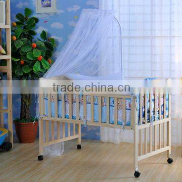 simple wooden baby crib approved FSC