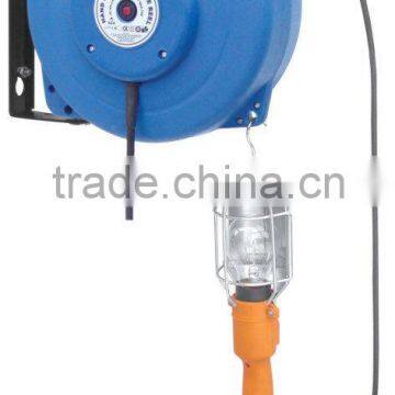 Electronic cable reel with light