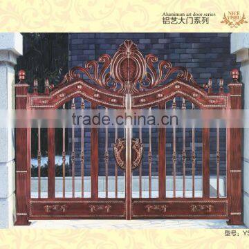 Casting aluminum metal gate designs for courtyard