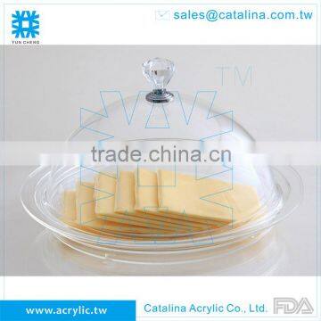 Unique Acrylic Dome Serving Tray with Cover