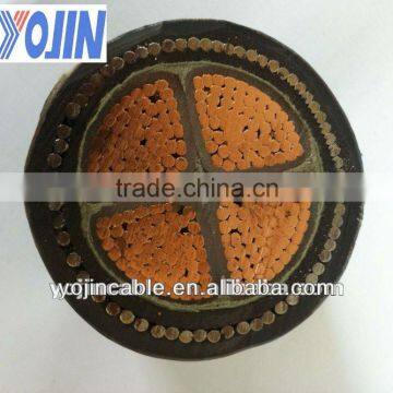 4x300mm2 6/35kv copper conductor XLPE insulated PVC sheath with SWA power cable