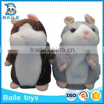 2016 new style promot hamster toy record talking hamster in stock