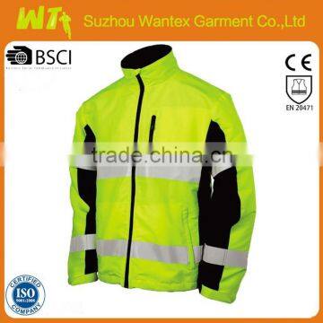 100% polyester hot sale new design waterproof reflective working life jacket with reflector