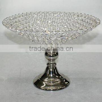 FB125 Elegant crystal plate fruit bowl