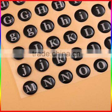 Alphabet Round Dome Epoxy Stickers for Childrens photo-2