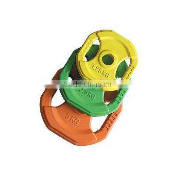 colored rubber coated weight plate