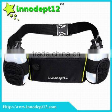 New Sports waist pack water bottle, hip belt bag in Black