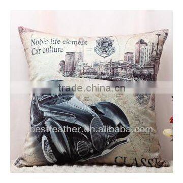 100% short soft velvet printed cushion