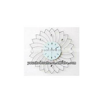 Cheap Fashion New design Mordern Home Decorative Artificial Diomond Metal Wall Clock wholesale