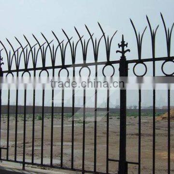 Beautiful wrought iron fence arts and crafts Anping large factory supply