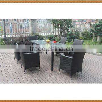 Rectangle Table Rattan Dining Set KD Table