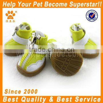 JML pet accessory wholesale yellow PU leather boots for pets and dogs