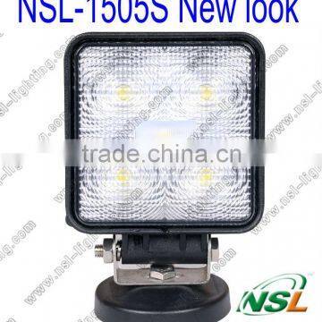 15W LED Working Lights 10~30V DC IP67 for Heavy Duty Working Lights, Square Offroad LED Driving Headlight/Roof Light