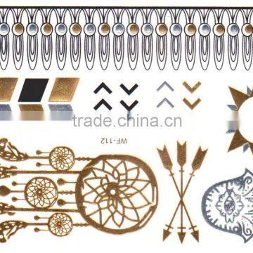 Most Popular Gold and Silver Temp Tattoos