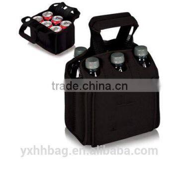 Insulated Wine Carrier Tote Bag Holder Carry Bottles Party Dinner Picnic Six Pack Cooler Bag (YX-Z089)